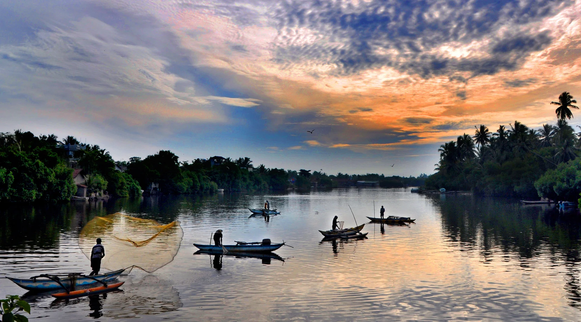 Sri-Lanka_Fisherboat_Fischerboote_Sonnenuntergang