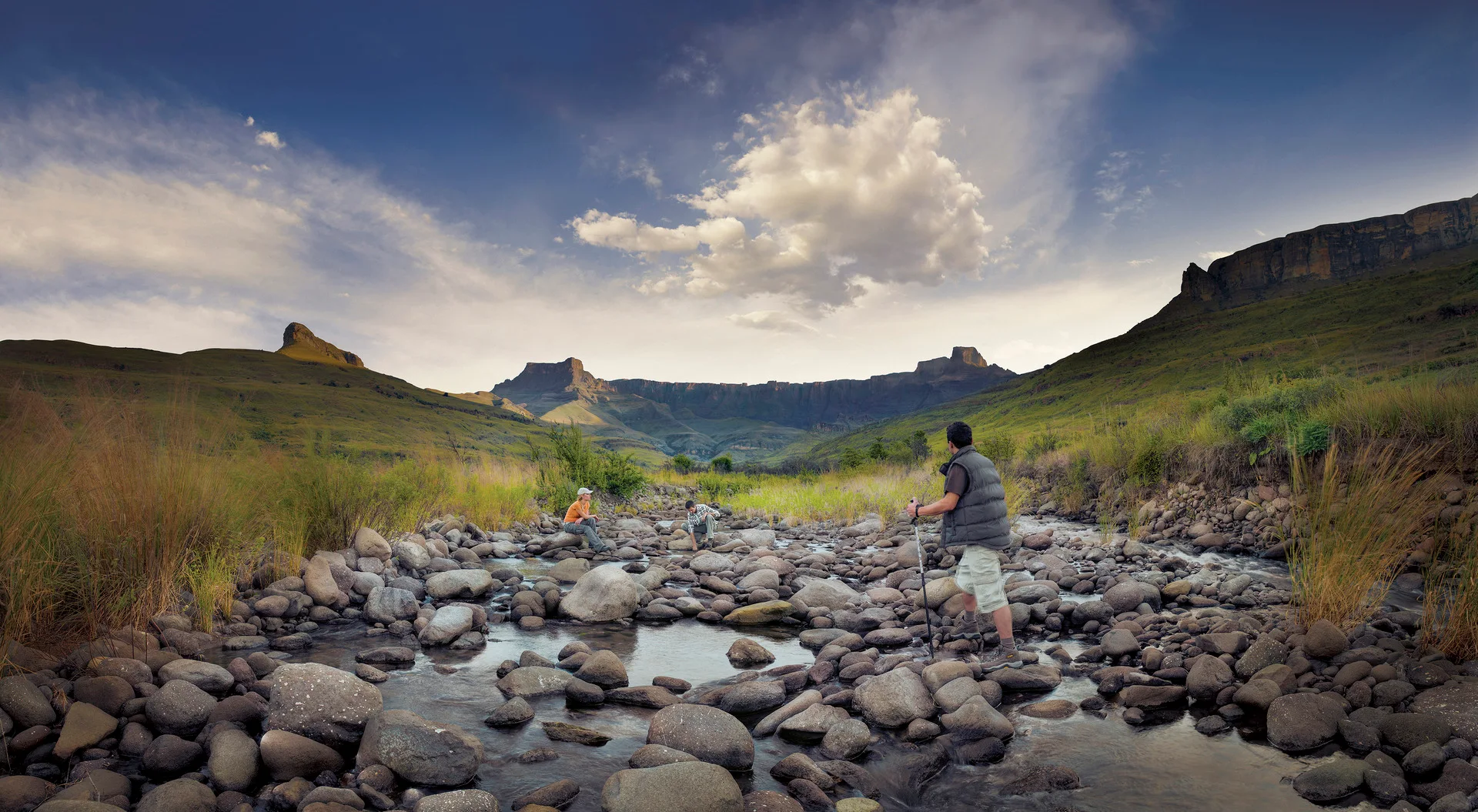 Suedafrika_Drakensberge_Wanderer